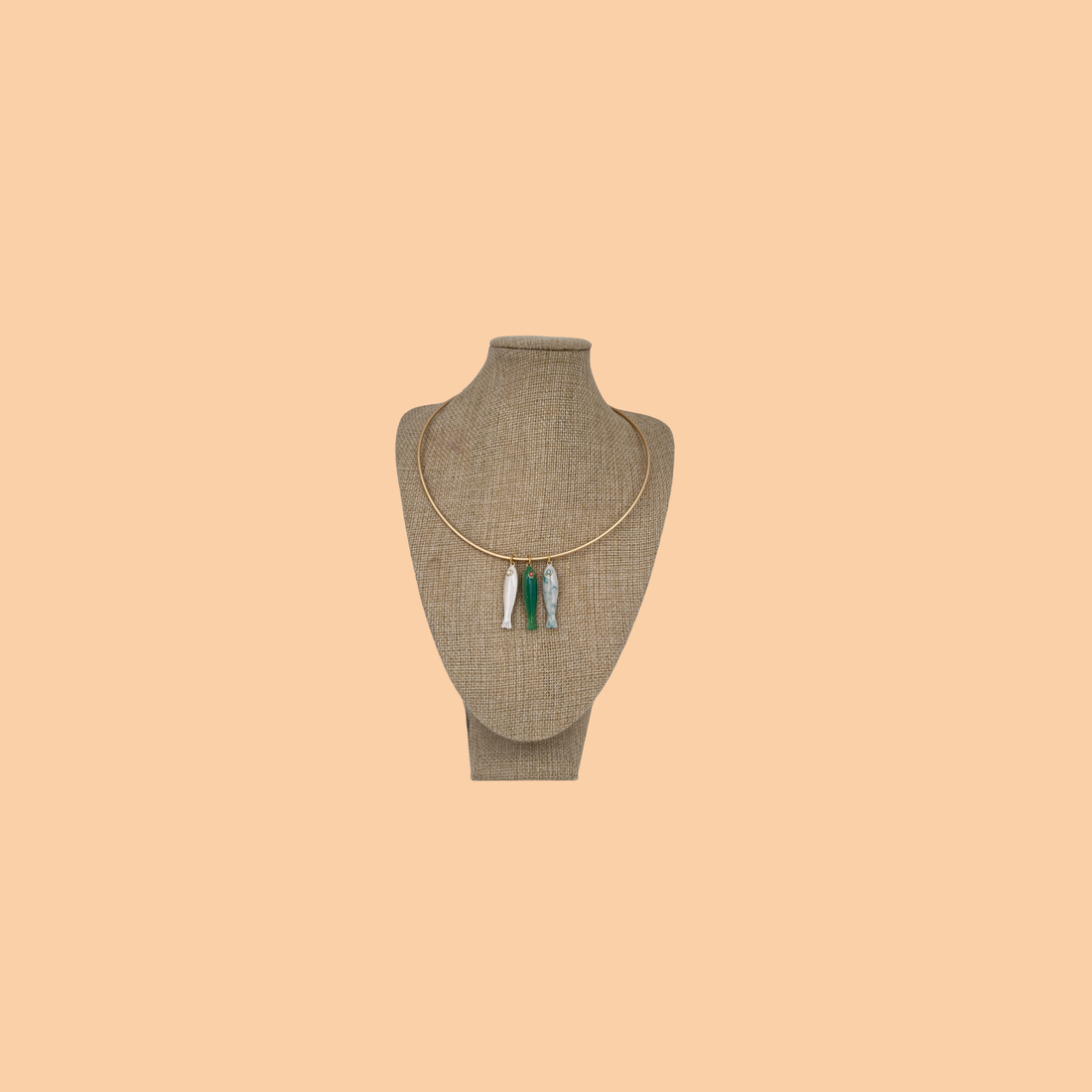 Emerald Green Fish Charm
