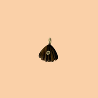 Tiger’s Eye Scallop Shell Charm
