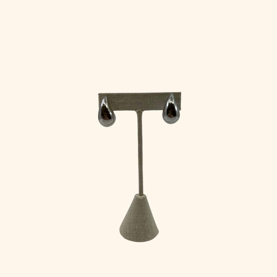 Silver Teardrop Earrings