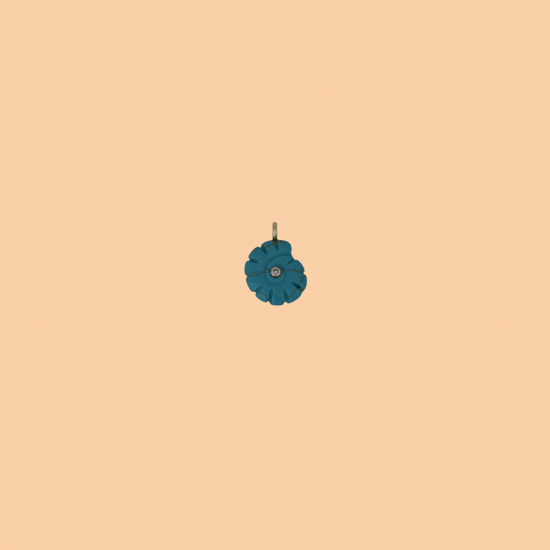 Turquoise Shell Charm