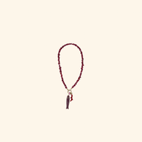 Red Coral and Pink Beaded Necklace