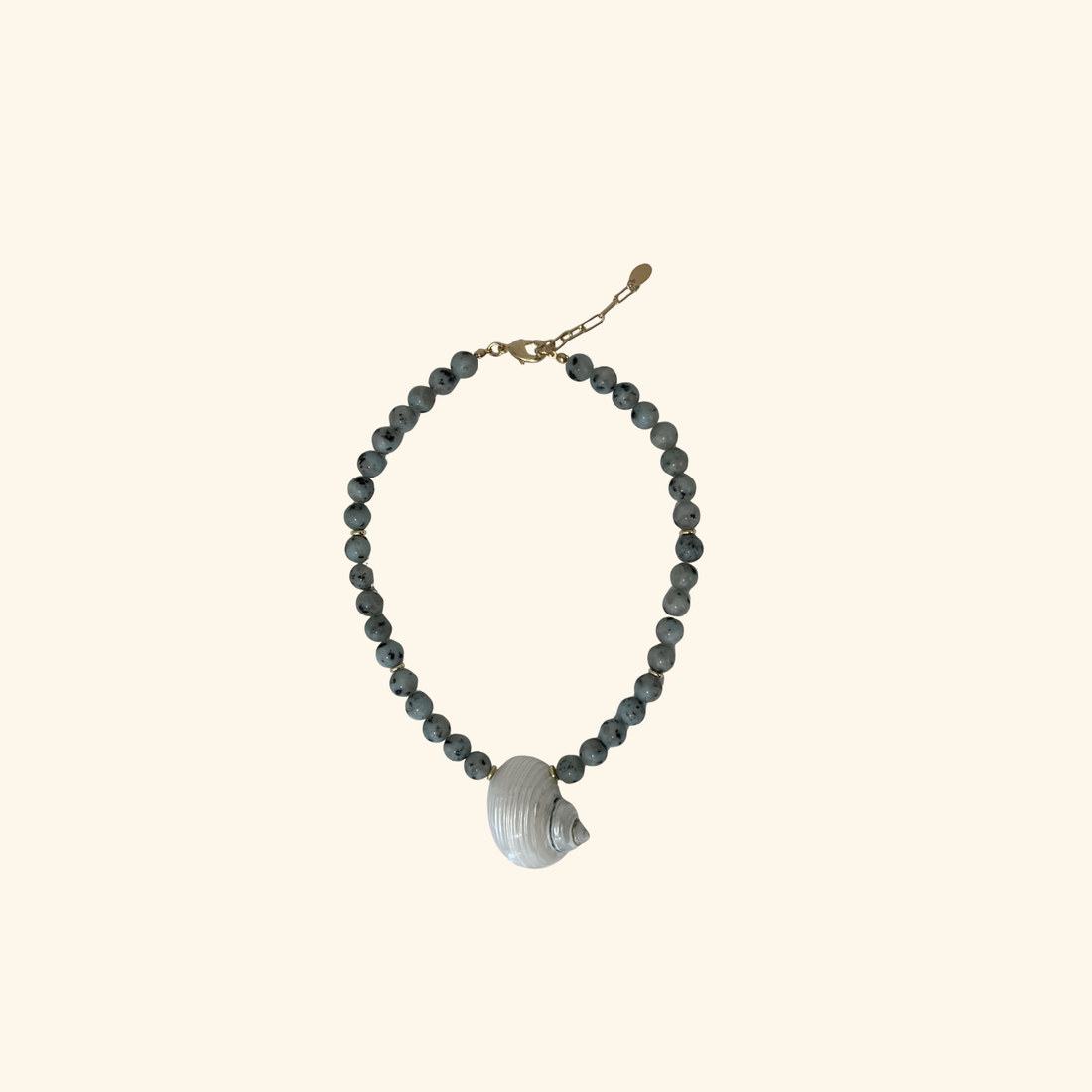 Tidal Shell Jasper Beach Beads Necklace