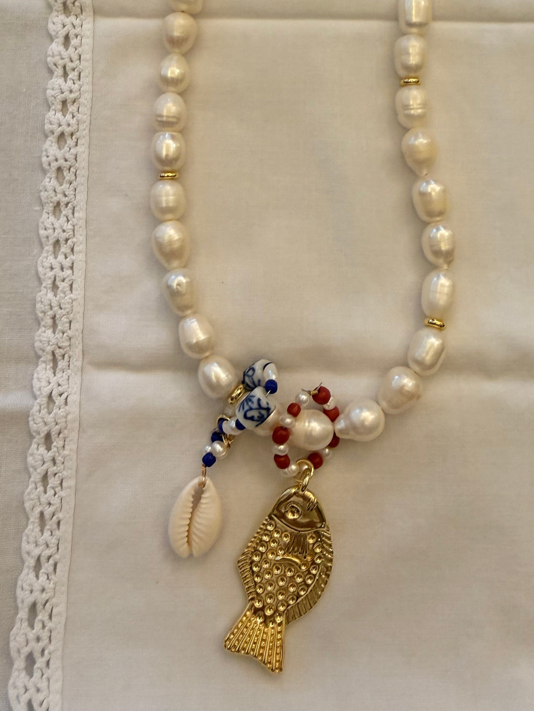 Americana Pearl Necklace