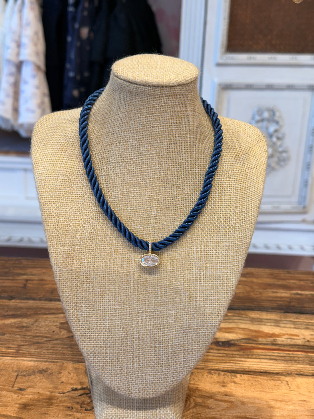 Indigo Rope Necklace