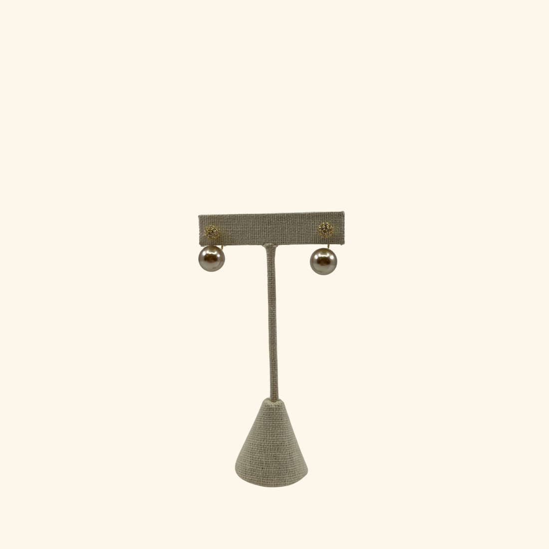 Toasted Pearl Wrap Earrings