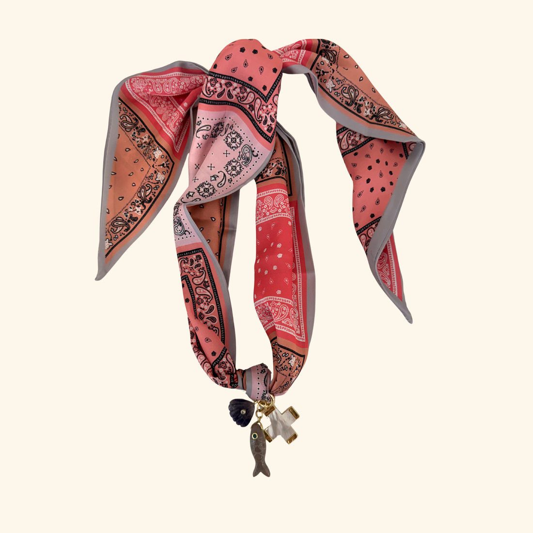 Le Poisson Rose Scarf Necklace