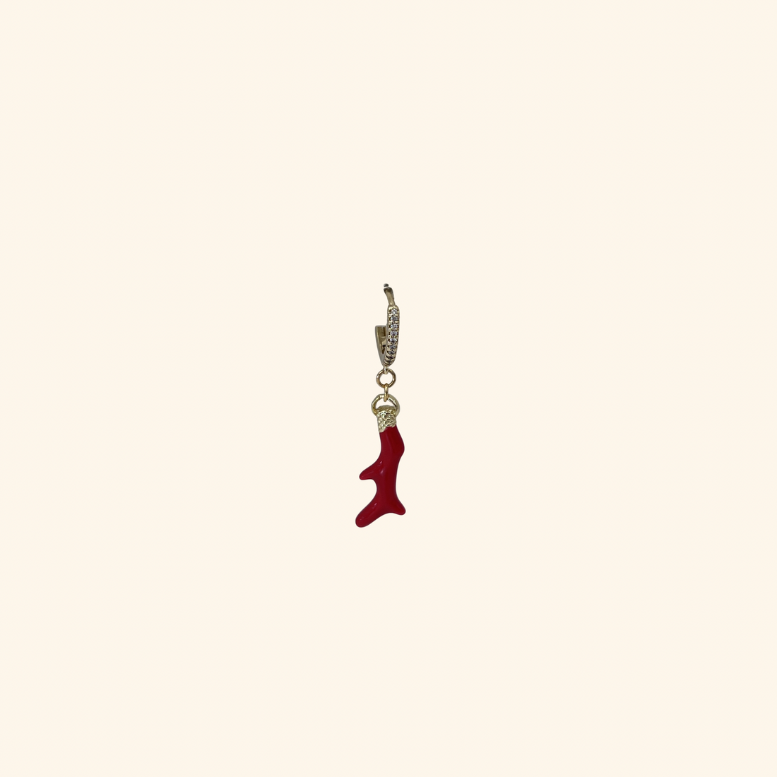 Red Coral Earrings