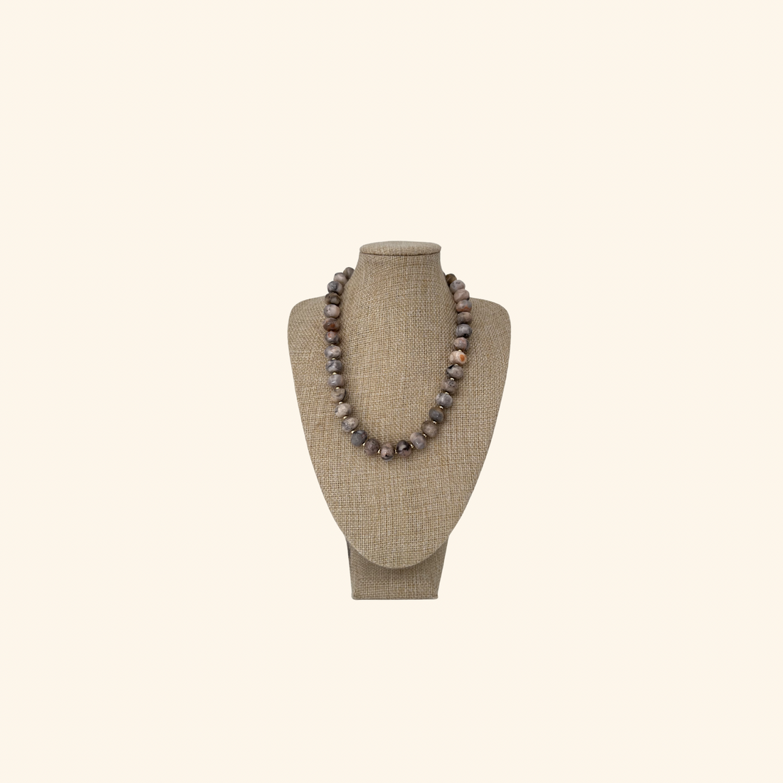 Driftstone Beige Beach Beads Necklace