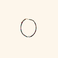 Baroque Pearl Rainbow Disc Necklace