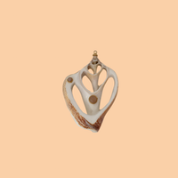 Shell Slice Pink Dot Pendant