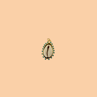 Pukka Blue Dotted Shell Charm