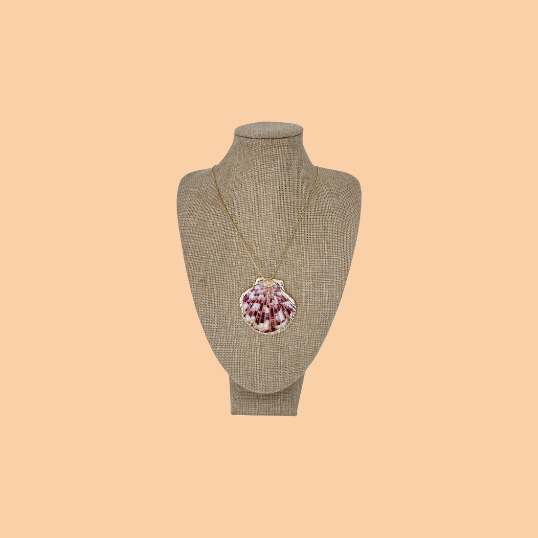 Blush Scallop Shell Charm