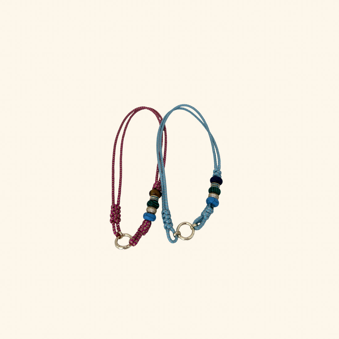 Laguna Beaded Marine Rope Necklace