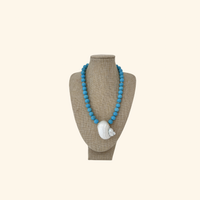 Tidal Shell Howlite Beach Beads Necklace
