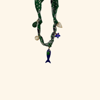 Amore Azul Scarf Necklace