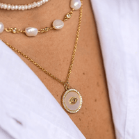 Pearl Eye Stack Shop Trendy Necklaces Jewelry Pieces at MCHARMS