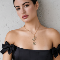 Cascading Coin Necklace