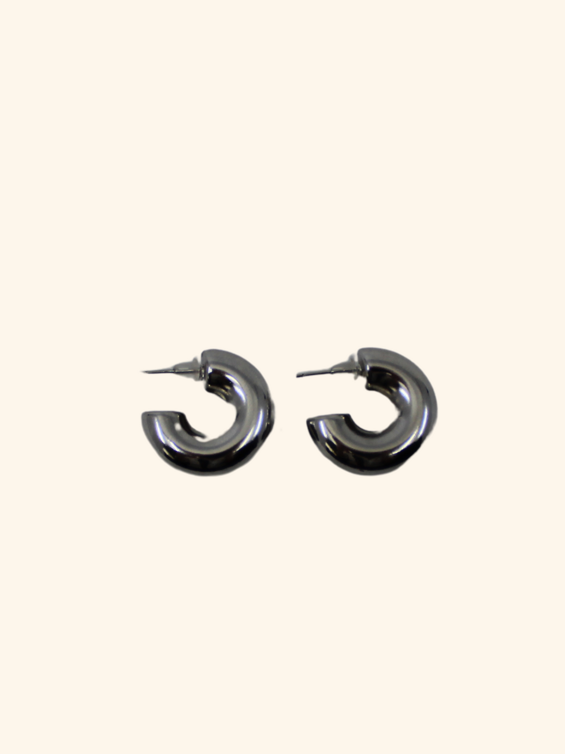 Donut Hoops Earrings - Gold & Silver