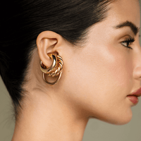 MCHARMS Golden Ear Stack Shop Trendy Earrings