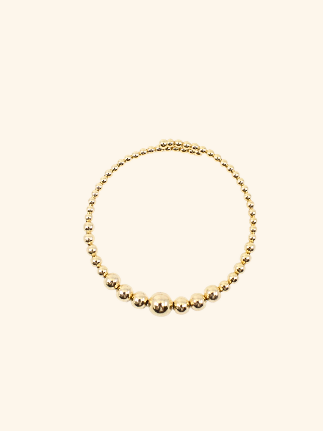 Graduated Gold Ball Bracelet Shop Jewelry pieces at MCHARMS