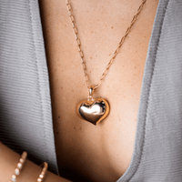 Bubble Heart Pendant Necklace Shop Jewelry at MCHARMS 