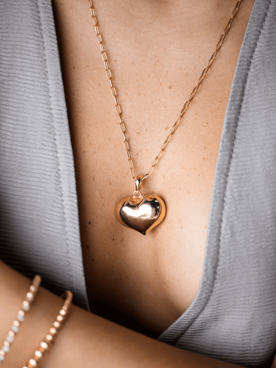 Bubble Heart Pendant Necklace Shop Jewelry at MCHARMS 