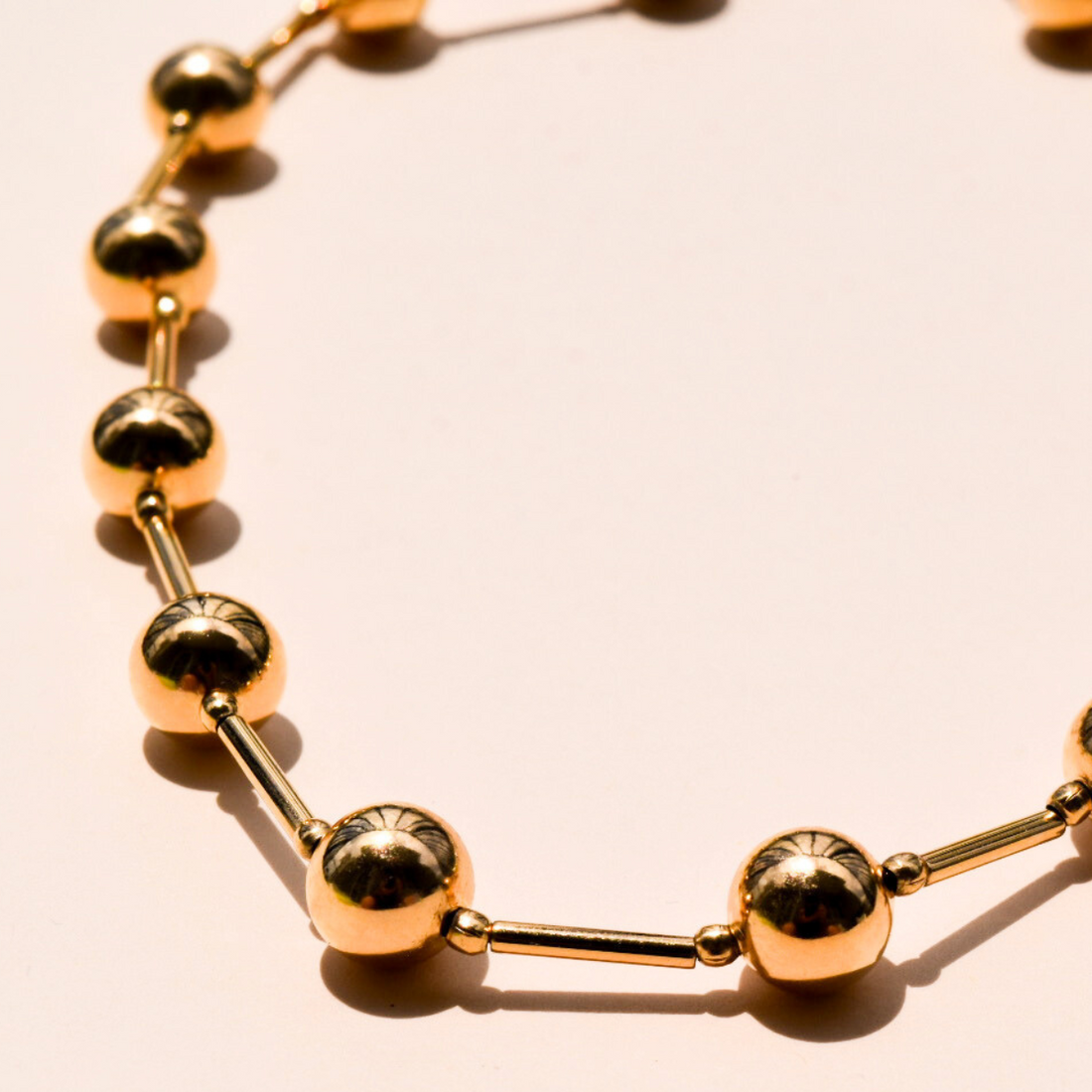 Golden Ball Choker Shop Jewelry at MCHARMS