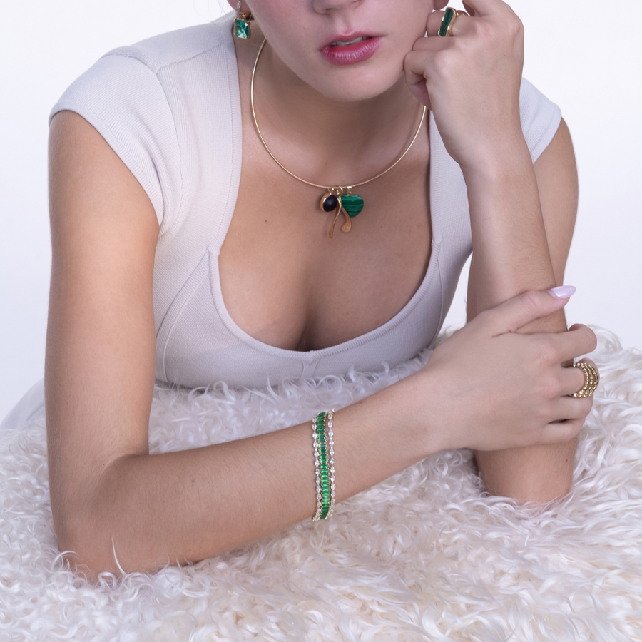 Green Natural Beauty Diamond Bracelet
