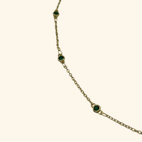 Green Diamonds by the Yard Necklace