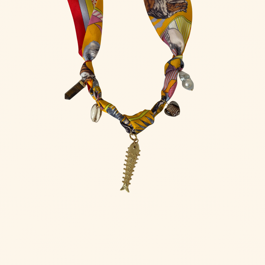 Cayman Escape Scarf Necklace