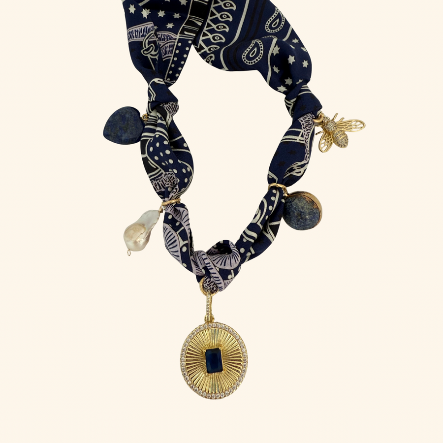 Bandit Amulet Scarf Necklace