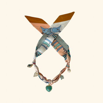 Beach Blossom Scarf Necklace