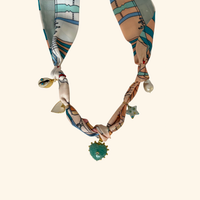Beach Blossom Scarf Necklace