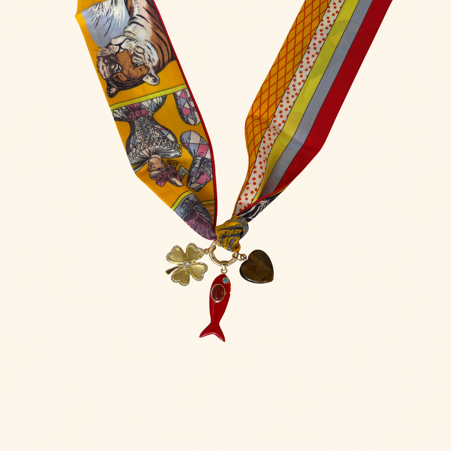 Lucky Fish Scarf Necklace