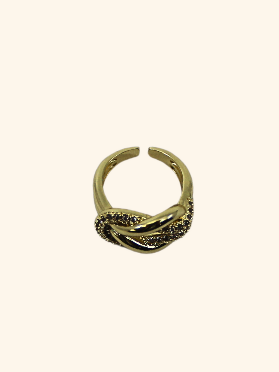 Gold Knot Statement Ring Shop Jewelry at MCHARMS