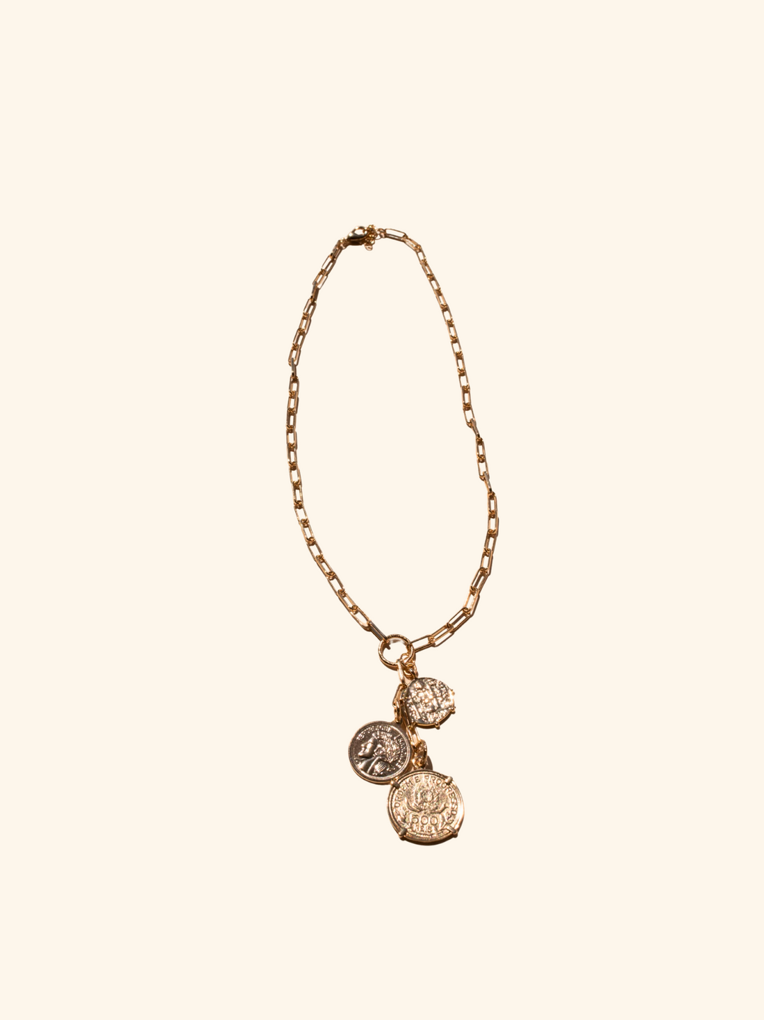 Cascading Coin Necklace