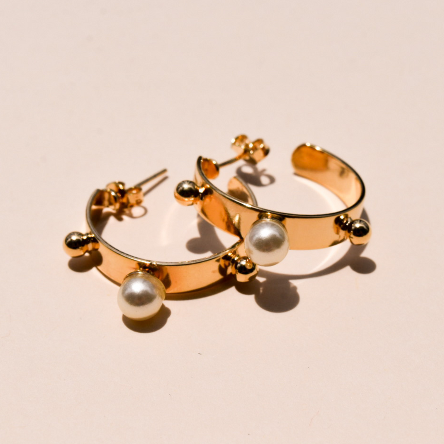 Mcharns Golden Orb Earrings Shop Handmade Jewelry Online