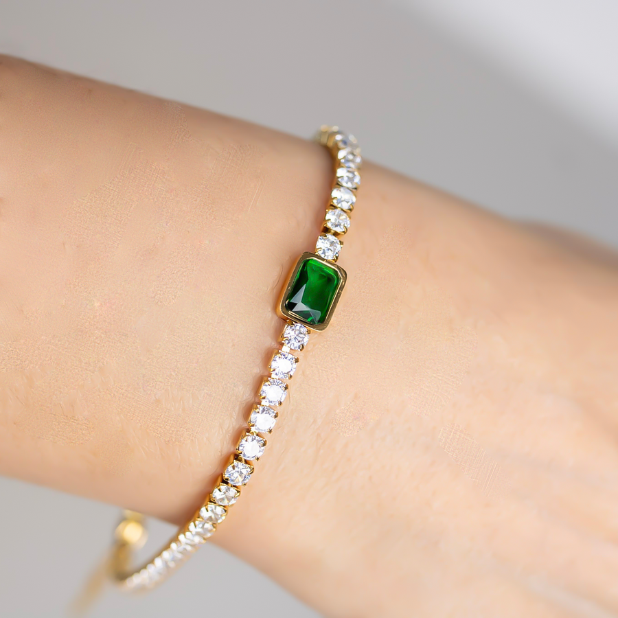 Emerald Holiday Bracelet