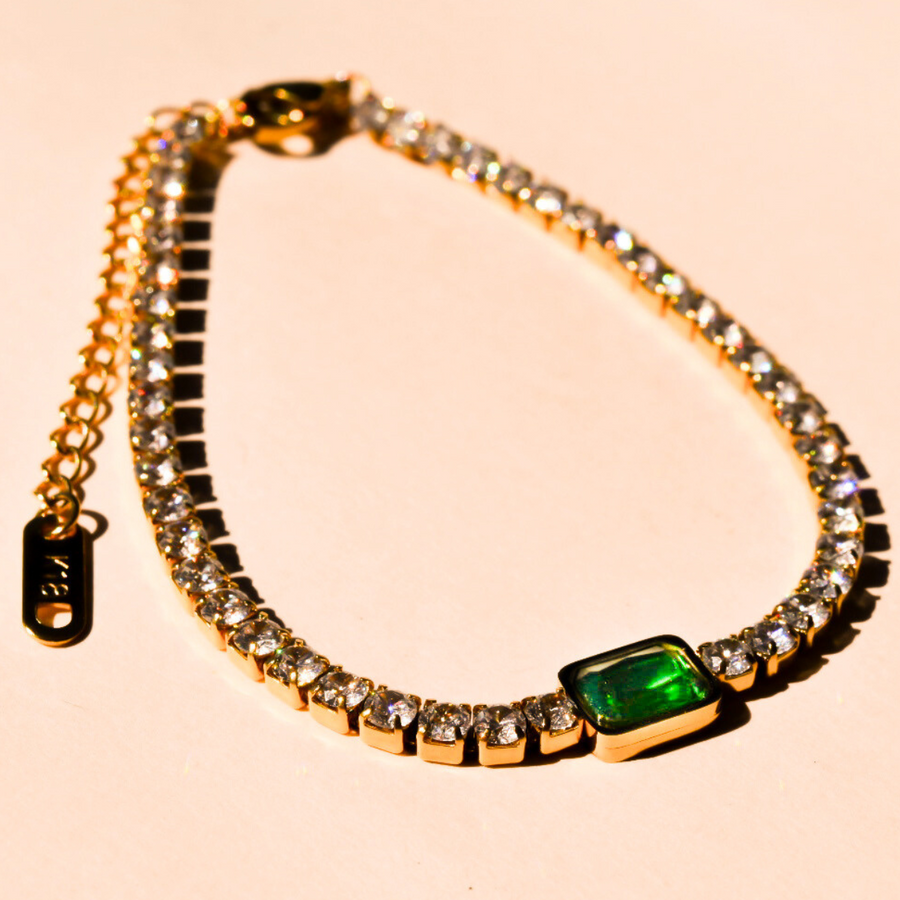Emerald Holiday Bracelet