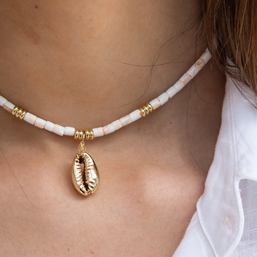 Shell Whispers Necklace Shop Summer Jewelry Collection at MCHARMS