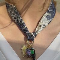 Nero Coastal Scarf Necklace