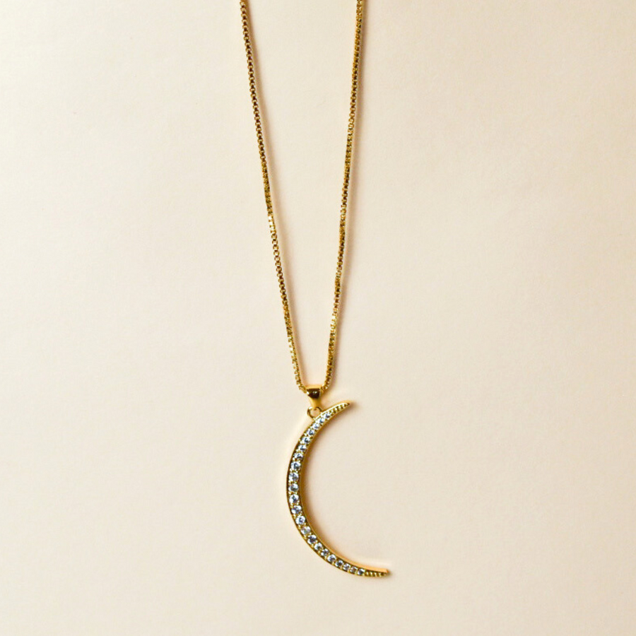 Crescent Moon necklace Shop Jewelry Mcharms 