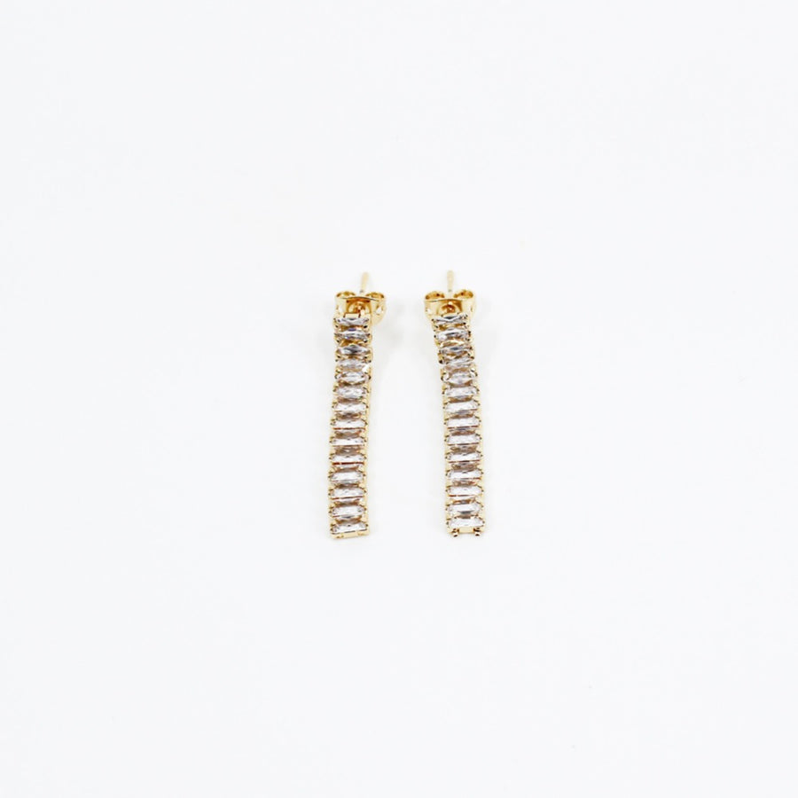 Gold Plated Diamond Drop Earrings. Gold Earrings. Diamond Earrings. Earrings. Earring. Handmade Jewelry. Miami Jewelry. Affordable Sustainable Jewelry. Affordable Prices. Jewellery. Jewelry stores. Shop Jewelry. MCHARMS. Customized Jewelry.