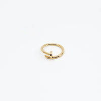 Gold Nail Ring. Adjustable Brazilian gold plated nail design ring. Fancy Ring. Rings. Ring. Handmade Jewelry. Miami Jewelry. Affordable Sustainable Jewelry. Affordable Prices. Jewellery. Jewelry stores. Shop Jewelry. MCHARMS. Handmade rings.
