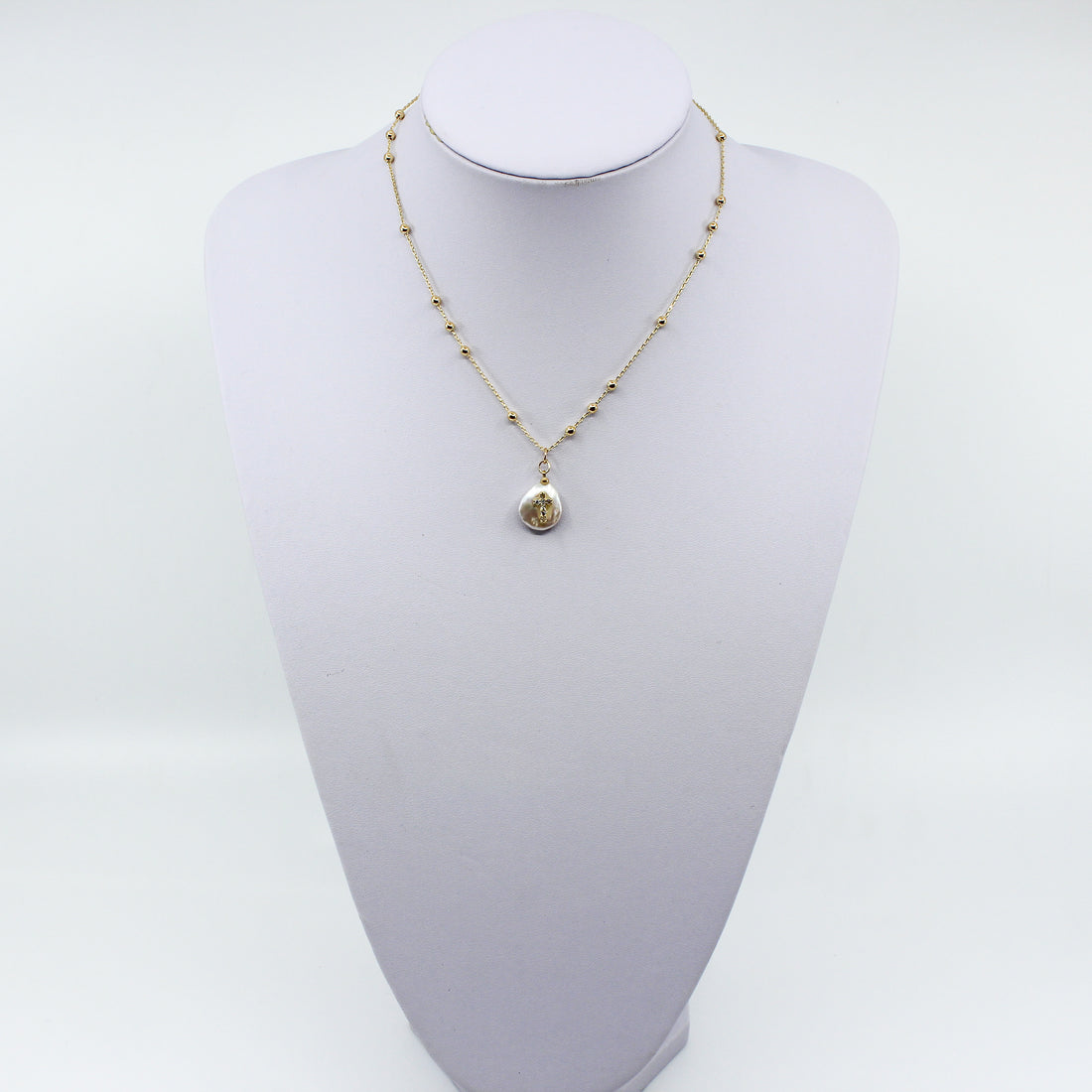 Pearl Cross Necklace I MCHARMS