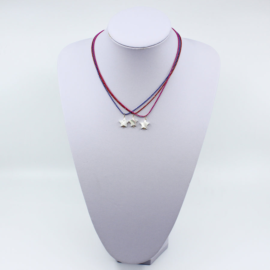 Mother Of Pearl Star Chain Necklace I MCHARMS