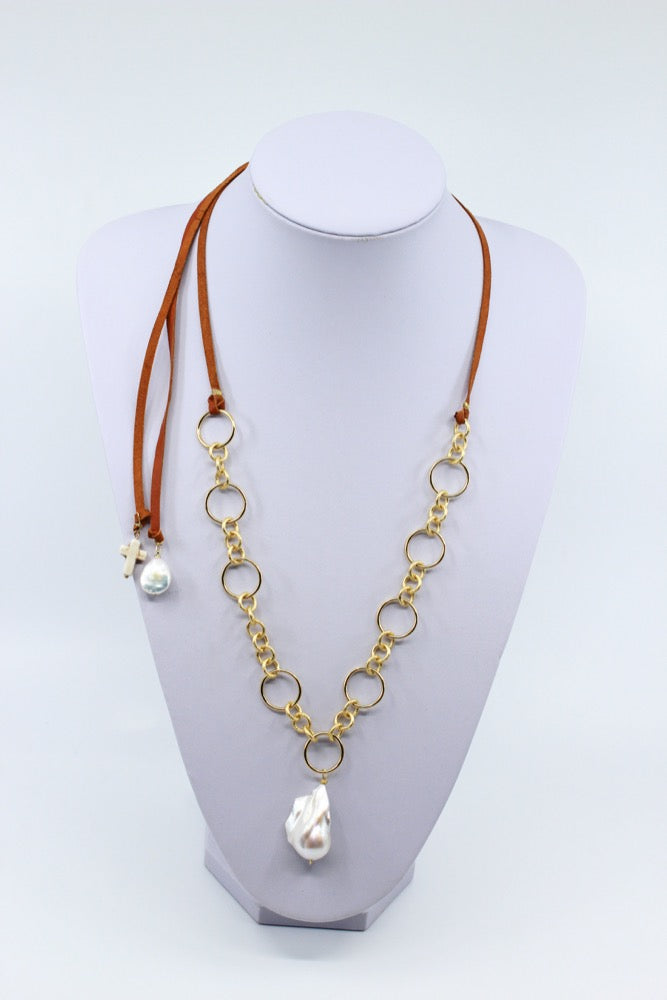 Baroque Pearl Convertible Necklace I MCHARMS