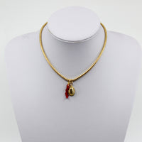 Gold And Coral Choker I MCHARMS