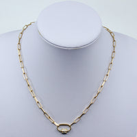 Tiny Lock And Chain Necklace I MCHARMS