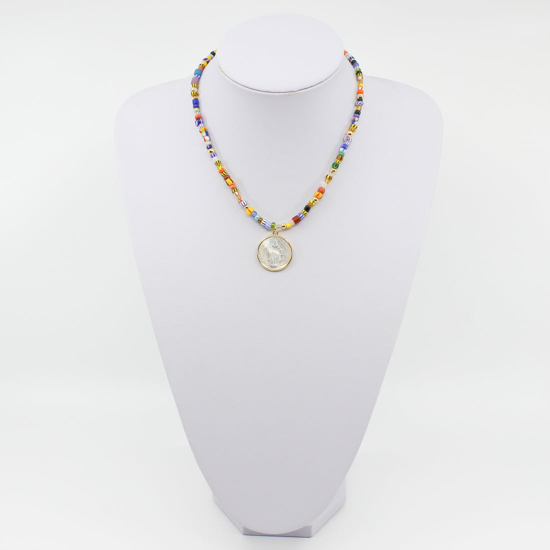 Colorful Saint Benedict Necklace I MCHARMS